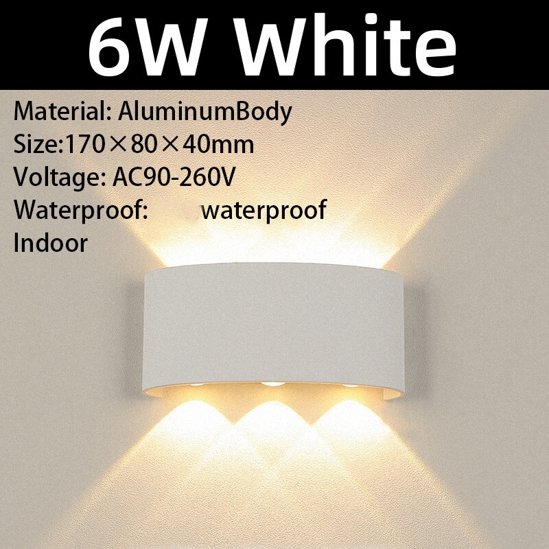 Led Wall Lamp Indoor Outdoor 4W/6W/8W Not Waterproof Lighting For Home Modern Wall Decor Sconces A85-265V Wall Lights