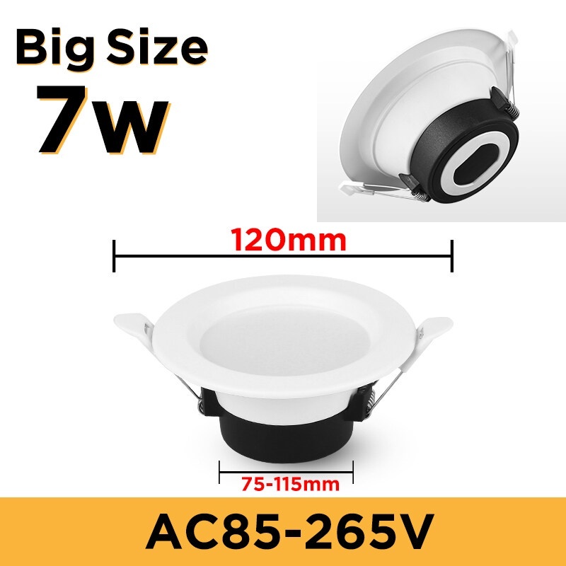 Led eyeball 110/220V Ceiling Round Recessed Down Light Lamp Indoor lighting Spot led 5W/7W/12W/18W Spotlight For Home