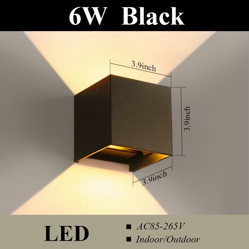 Led Wall Lamp Indoor Outdoor 4W/6W/8W Not Waterproof Lighting For Home Modern Wall Decor Sconces A85-265V Wall Lights