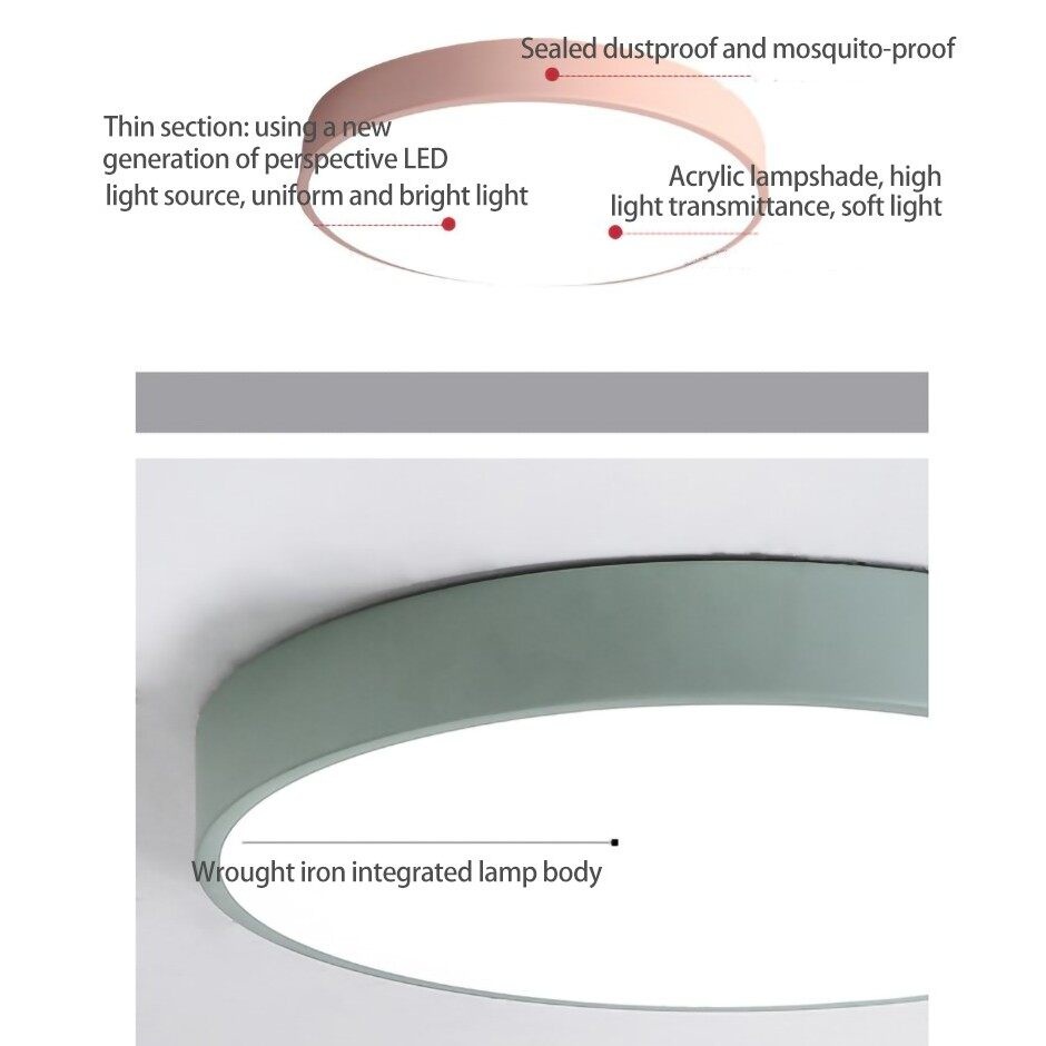 CANMEIJIA Ceiling Light, Macaron, 220V, living