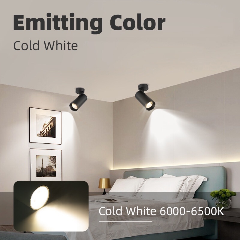CANMEIJIA 【Ready Stock】 Led Track Light 220V COB Spotlight Rail Lamp 30W Spot Lights Kitchen Fixture For Clothing Store ShopTrack