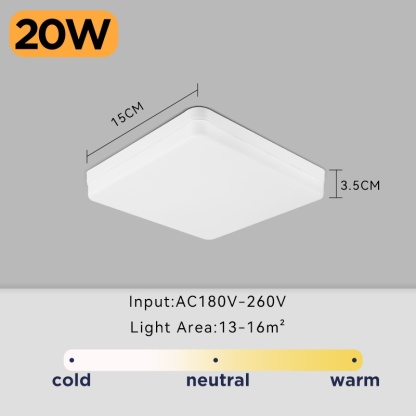 Modern Led Ceiling lamp 20W 30W 50W Square Panel Light 220V Ceiling Lights for Bedroom Kitchen Living Room Indoor Home