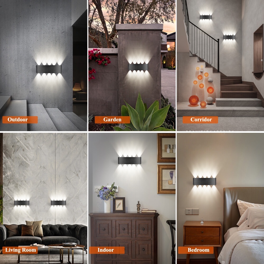 Led Wall Lamp Indoor Outdoor 4W/6W/8W Not Waterproof Lighting For Home Modern Wall Decor Sconces A85-265V Wall Lights