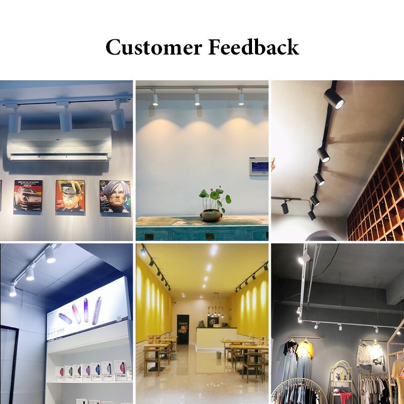 CANMEIJIA 【Ready Stock】 Led Track Light 220V COB Spotlight Rail Lamp 30W Spot Lights Kitchen Fixture For Clothing Store ShopTrack