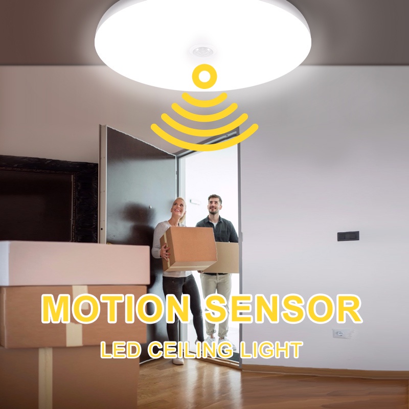 CANMEIJIA Ceiling Light, Motion Sensor, Smart PIR