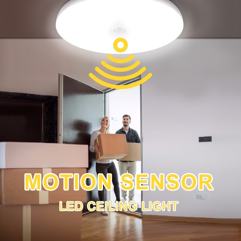 CANMEIJIA Ceiling Light, Motion Sensor, Smart PIR