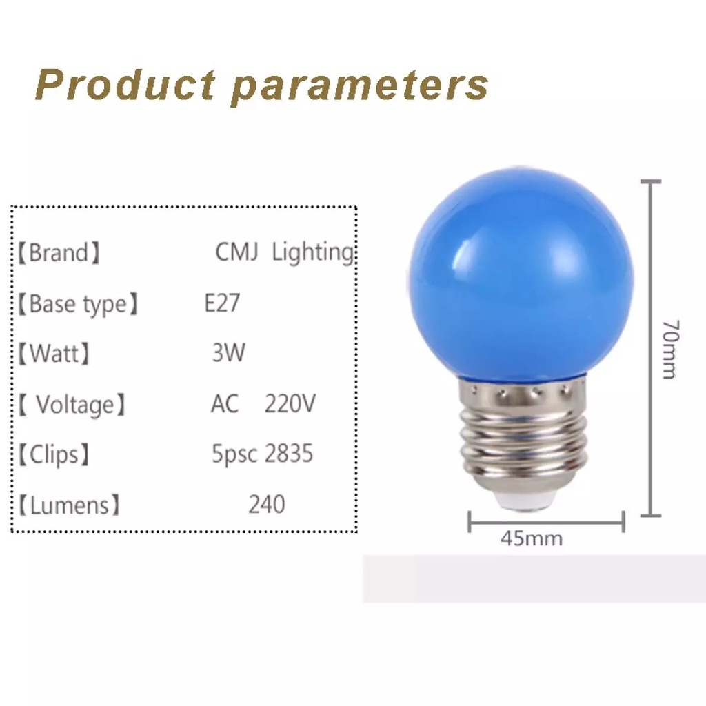 Canmeijia 6 Color Light Bulbs, Lively, Dynamic