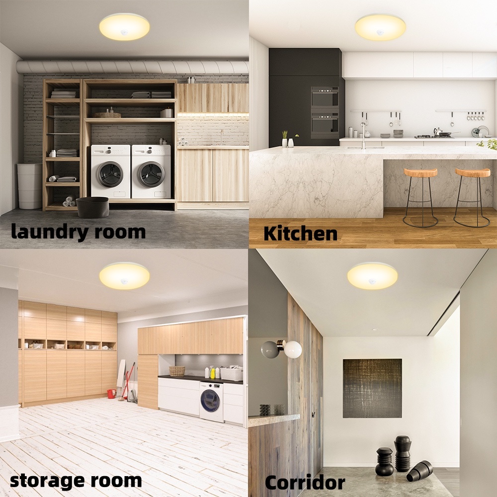 CANMEIJIA Ceiling Light, Motion Sensor, Smart PIR