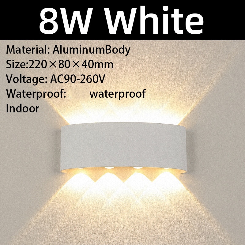 Led Wall Lamp Indoor Outdoor 4W/6W/8W Not Waterproof Lighting For Home Modern Wall Decor Sconces A85-265V Wall Lights