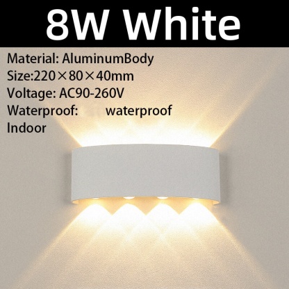 Led Wall Lamp Indoor Outdoor 4W/6W/8W Not Waterproof Lighting For Home Modern Wall Decor Sconces A85-265V Wall Lights