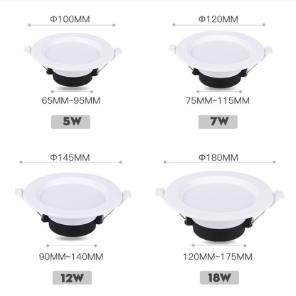 Led eyeball 110/220V Ceiling Round Recessed Down Light Lamp Indoor lighting Spot led 5W/7W/12W/18W Spotlight For Home