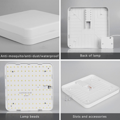 Modern Led Ceiling lamp 20W 30W 50W Square Panel Light 220V Ceiling Lights for Bedroom Kitchen Living Room Indoor Home