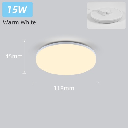 Canmeijia Super Bright Led Ceiling Light 15W 20W 30W 50W Surface Mount Ceiling Lamp 220V Lampu Siling Ruang Tamu Modern Home Lamp
