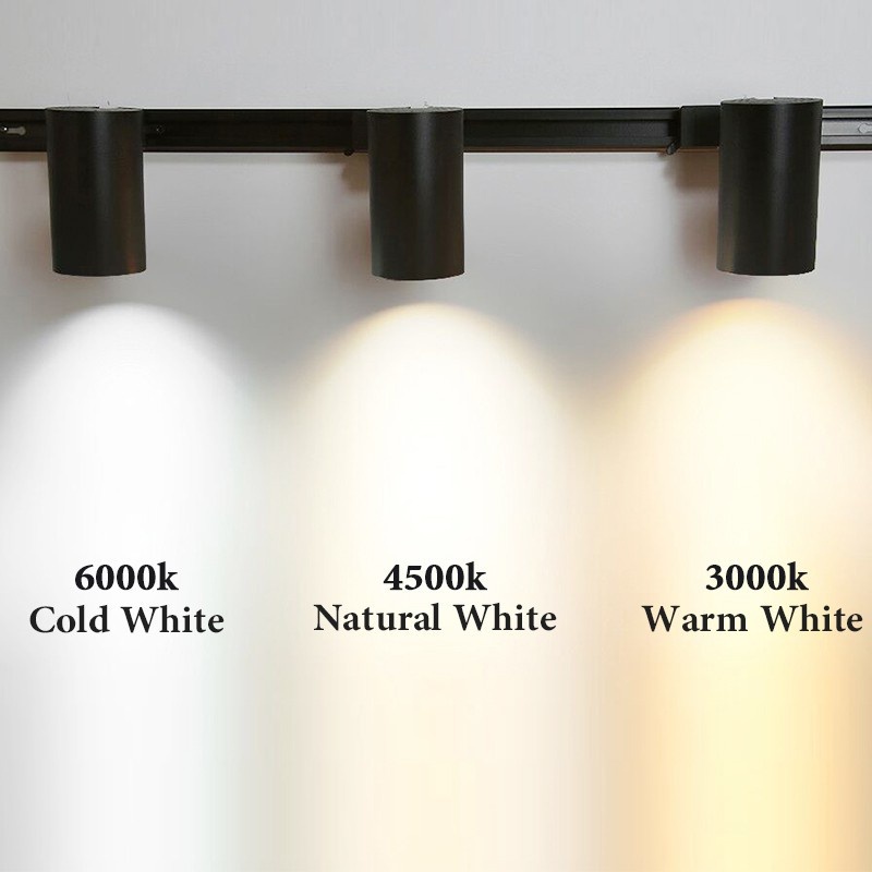 (🔥arrived in 3 days🔥)Whole Set LED Track Light Fixture Rail COB Spotlight | 3 COB + 1 M Rail | Spot Light Track Lamp