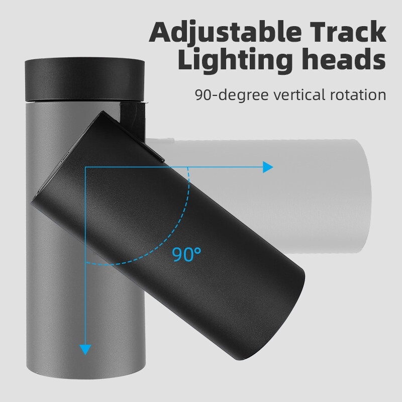 CANMEIJIA 【Ready Stock】 Led Track Light 220V COB Spotlight Rail Lamp 30W Spot Lights Kitchen Fixture For Clothing Store ShopTrack