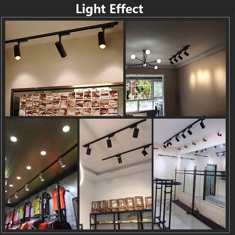 CANMEIJIA 【Ready Stock】 Led Track Light 220V COB Spotlight Rail Lamp 30W Spot Lights Kitchen Fixture For Clothing Store ShopTrack