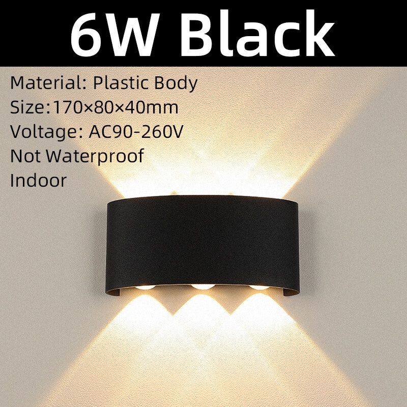 Led Wall Lamp Indoor Outdoor 4W/6W/8W Not Waterproof Lighting For Home Modern Wall Decor Sconces A85-265V Wall Lights