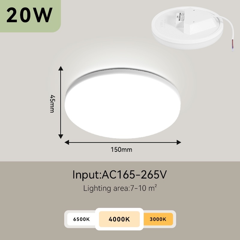 Canmeijia Led Ceiling Lights Hight brightness Emitting color 220V 15W/20W/30W/50W Ceiling
