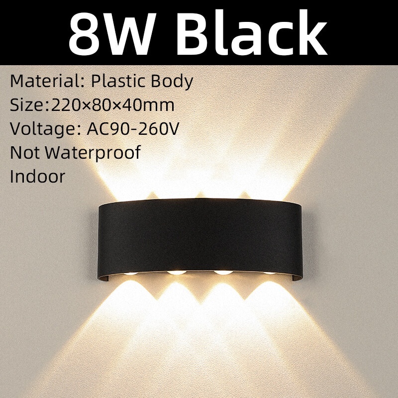 Led Wall Lamp Indoor Outdoor 4W/6W/8W Not Waterproof Lighting For Home Modern Wall Decor Sconces A85-265V Wall Lights