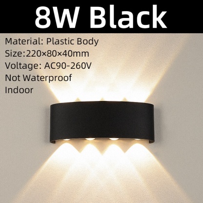 Led Wall Lamp Indoor Outdoor 4W/6W/8W Not Waterproof Lighting For Home Modern Wall Decor Sconces A85-265V Wall Lights