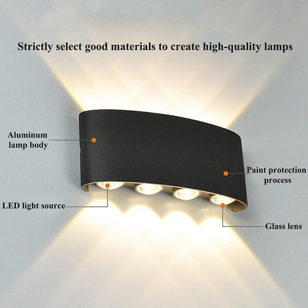 Led Wall Lamp Indoor Outdoor 4W/6W/8W Not Waterproof Lighting For Home Modern Wall Decor Sconces A85-265V Wall Lights