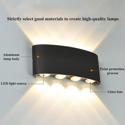Led Wall Lamp Indoor Outdoor 4W/6W/8W Not Waterproof Lighting For Home Modern Wall Decor Sconces A85-265V Wall Lights