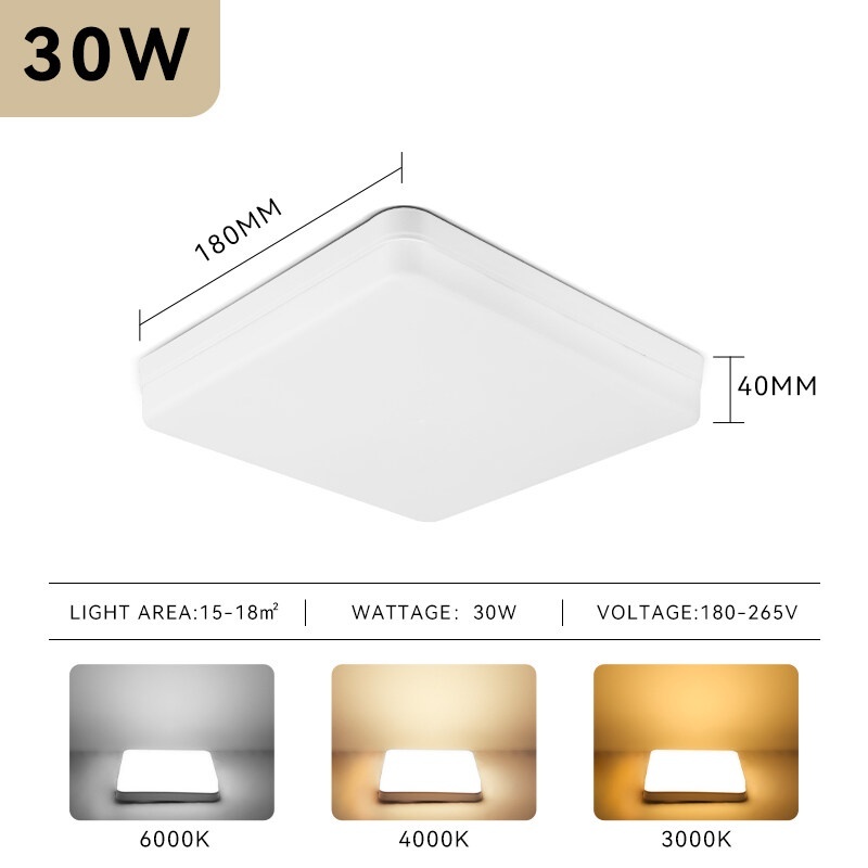 Canmeijia Led Ceiling Lights Hight brightness Emitting color 220V 15W/20W/30W/50W Ceiling