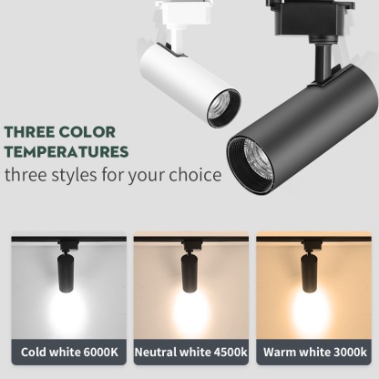 CANMEIJIA 【Ready Stock】 Led Track Light 220V COB Spotlight Rail Lamp 30W Spot Lights Kitchen Fixture For Clothing Store ShopTrack