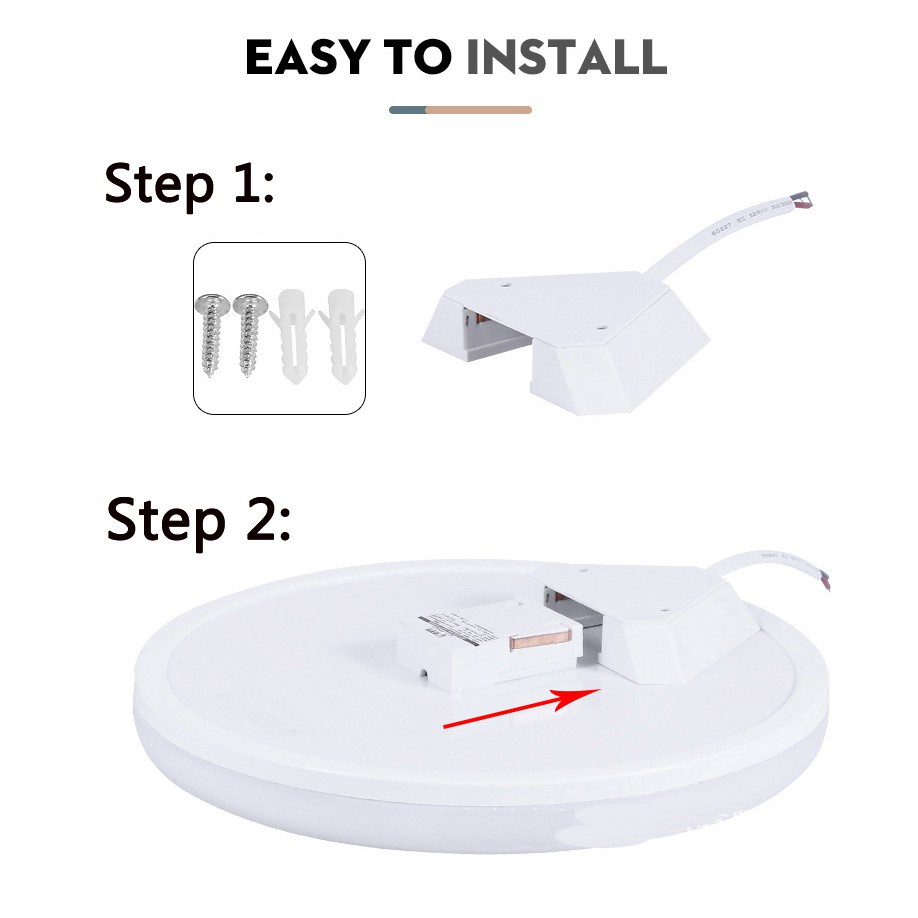 Canmeijia Super Bright Led Ceiling Light 15W 20W 30W 50W Surface Mount Ceiling Lamp 220V Lampu Siling Ruang Tamu Modern Home Lamp