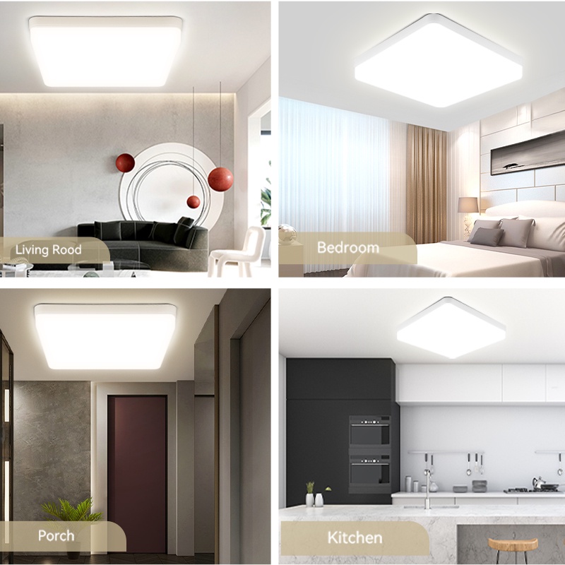 Modern Led Ceiling lamp 20W 30W 50W Square Panel Light 220V Ceiling Lights for Bedroom Kitchen Living Room Indoor Home