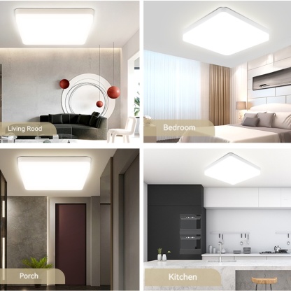 Modern Led Ceiling lamp 20W 30W 50W Square Panel Light 220V Ceiling Lights for Bedroom Kitchen Living Room Indoor Home
