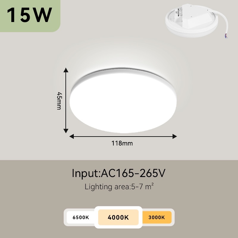 Canmeijia Led Ceiling Lights Hight brightness Emitting color 220V 15W/20W/30W/50W Ceiling