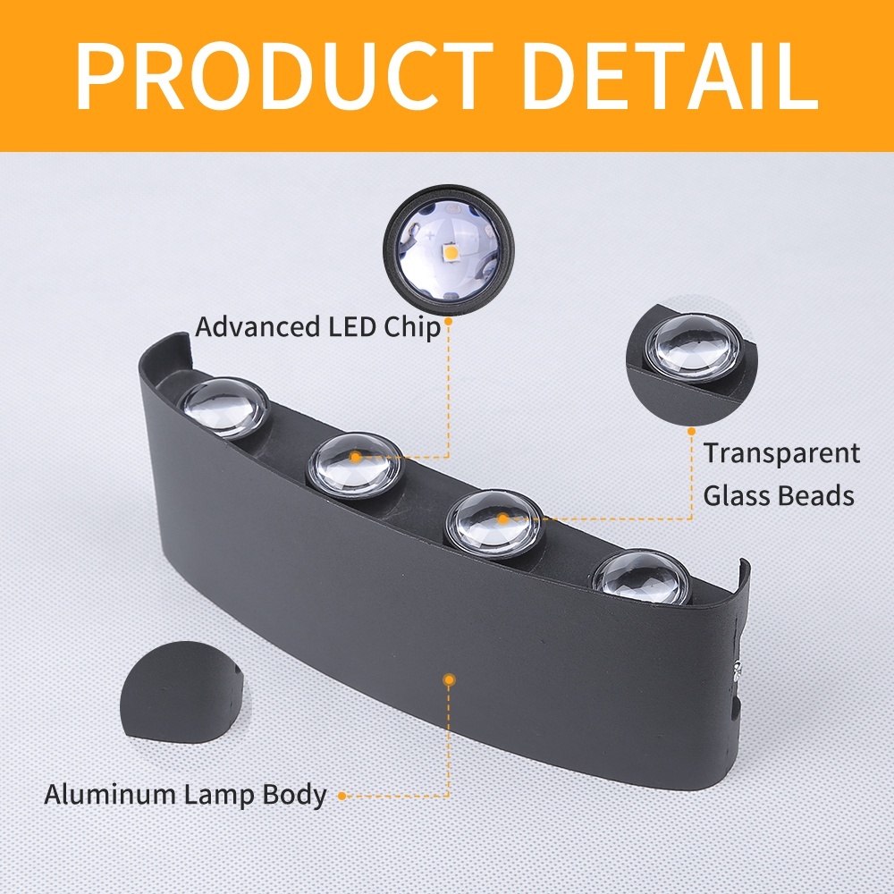 Led Wall Lamp Indoor Outdoor 4W/6W/8W Not Waterproof Lighting For Home Modern Wall Decor Sconces A85-265V Wall Lights