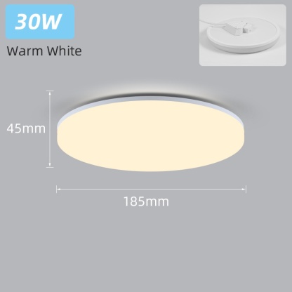 Canmeijia Super Bright Led Ceiling Light 15W 20W 30W 50W Surface Mount Ceiling Lamp 220V Lampu Siling Ruang Tamu Modern Home Lamp