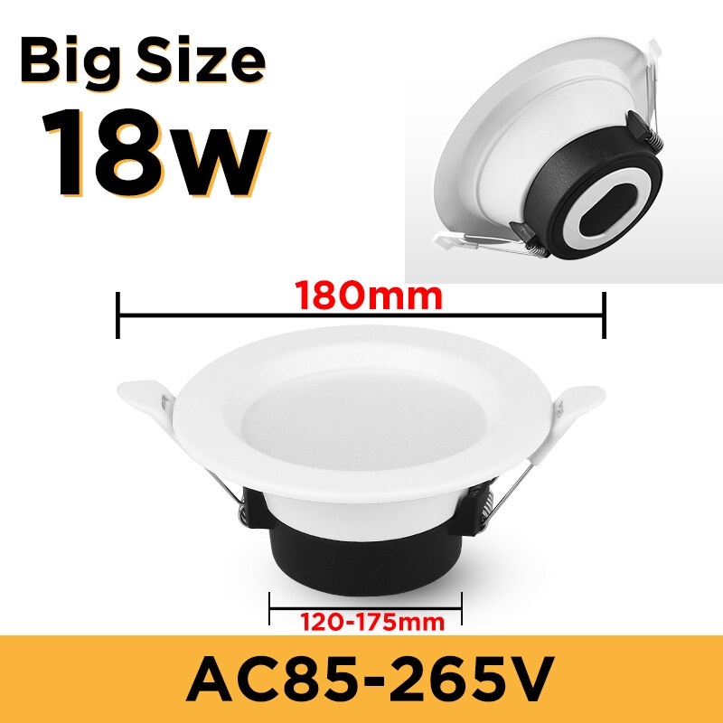 Led eyeball 110/220V Ceiling Round Recessed Down Light Lamp Indoor lighting Spot led 5W/7W/12W/18W Spotlight For Home