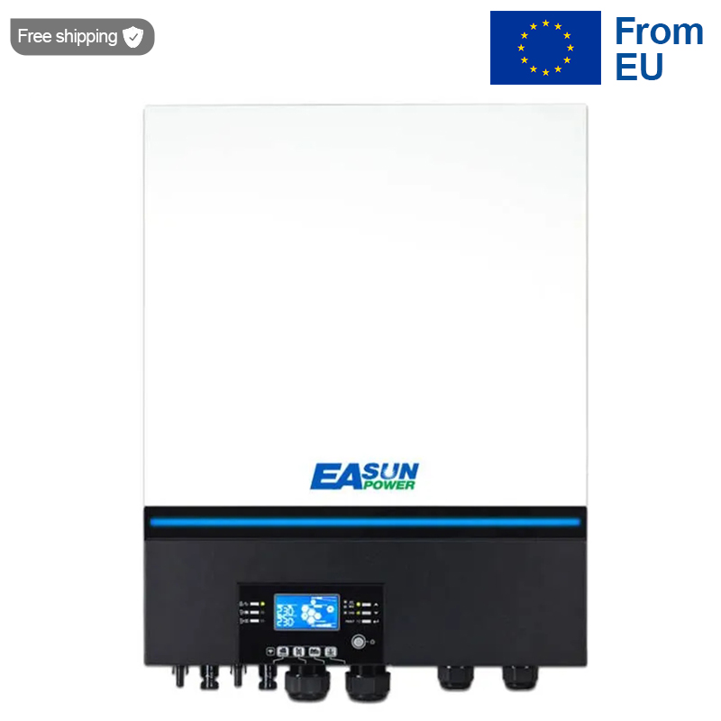 Easun Power 8000W Solar inverter 500V PV 48V 230VAC PV array 2 x 80A MPPT solar charge controller Built -in WiFi BMS Support Ship From EU-EASUN POWER Official Store