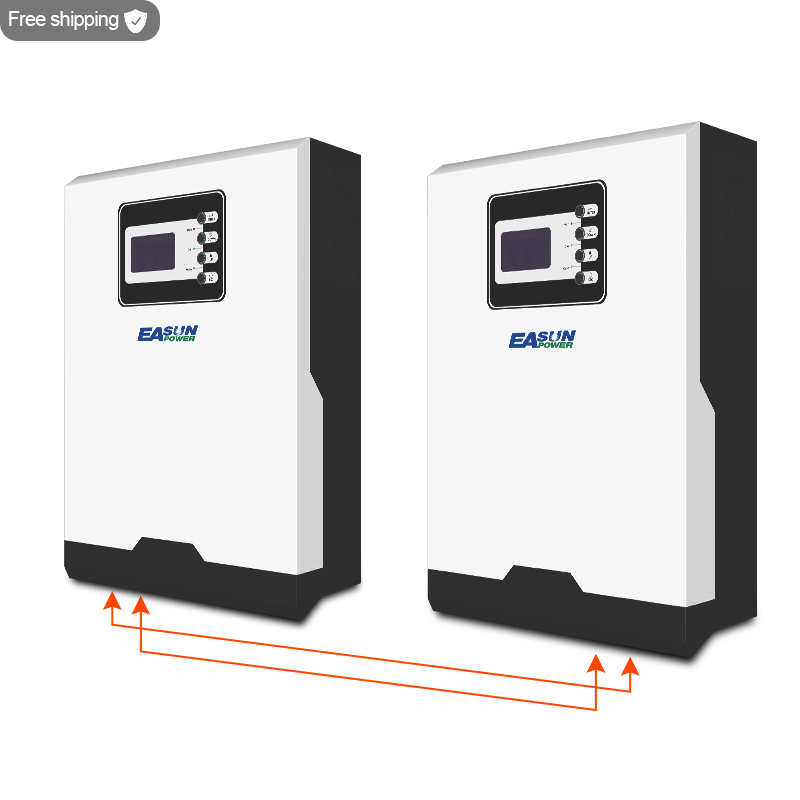 11KW Solar Inverter 500Vdc 5500W PV Input 230Vac 48V 100A MPPT Solar Charger Pure Sine Wave hybrid inverter With Bluetooth Function-EASUN POWER Official Store