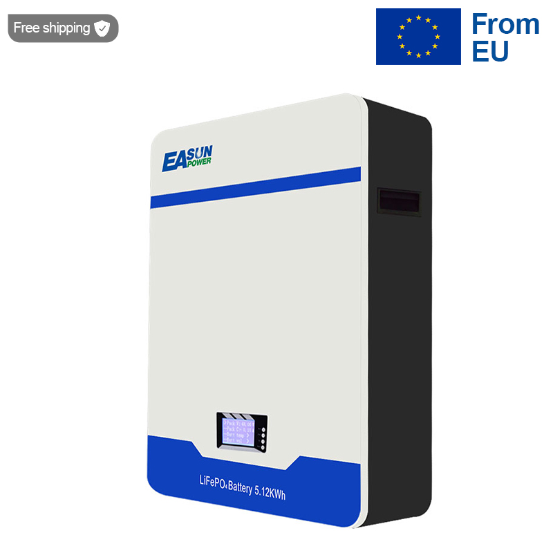 Sell in advance-EASUN POWER 51.2.V 200AH LiFePO4 Battery with BMS system Power Storage Wall Mounted Shipping from EU-EASUN POWER Official Store