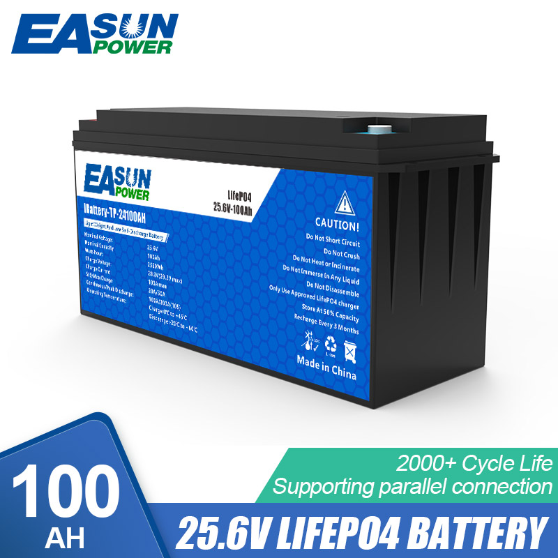 EASUN POWER 12.8V/25.6V 200AH LiFePO4 Battery Pack Grand A Cells Lithium Iron for Solar Energy System-EASUN POWER Official Store