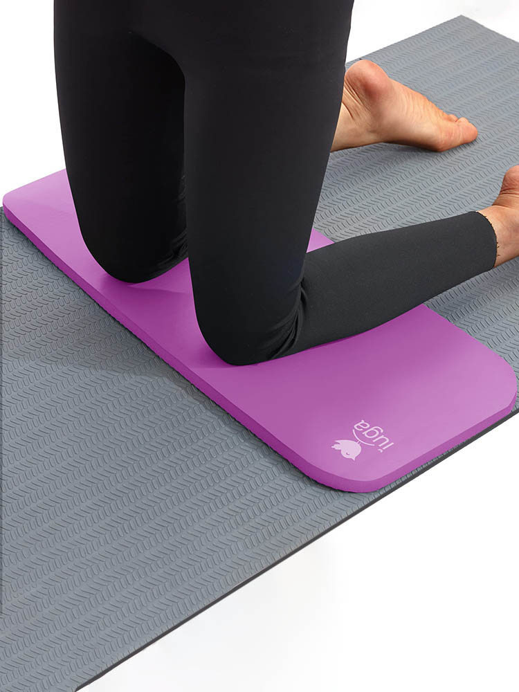 IUGA Yoga Knee Pads Cushion Non-Slip Knee Mat for Elbows Wrist Pain in Yoga Planks Floor Exercises Portable Extra-thick Cushioning 24''x9''x0.6''