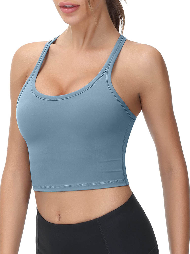 IUGA Racerback Padded Cropped  Workout Tank Tops for Women