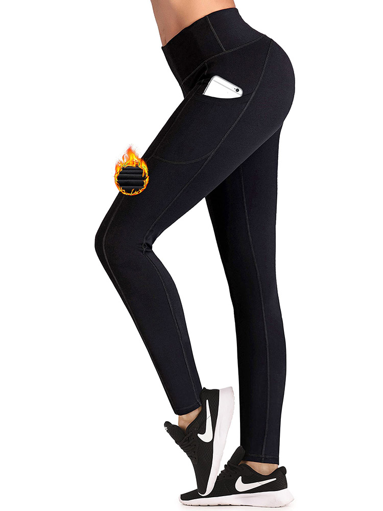 Control de Abdomen IUGA Altura de la Cintura Yoga Pantalones Bolsillo Interno y Salida diseño 