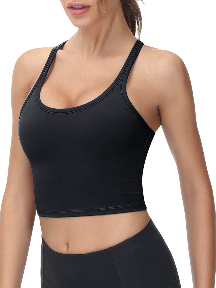 IUGA Racerback Padded Cropped  Workout Tank Tops for Women