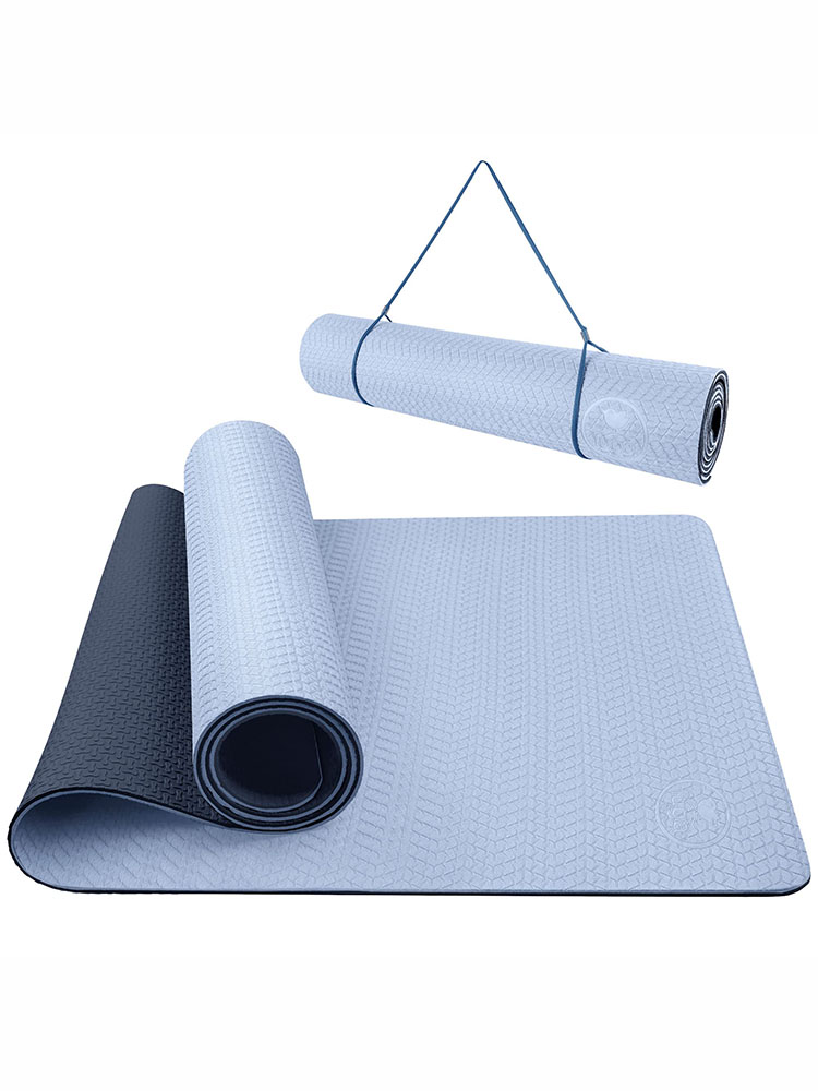 IUGA Yoga Mat Non Slip Textured Surface Eco Friendly Yoga Matt with Carrying Strap, Thick Exercise & Workout Mat for Yoga, Pilates and Fitness (72"x 24"x 6mm)