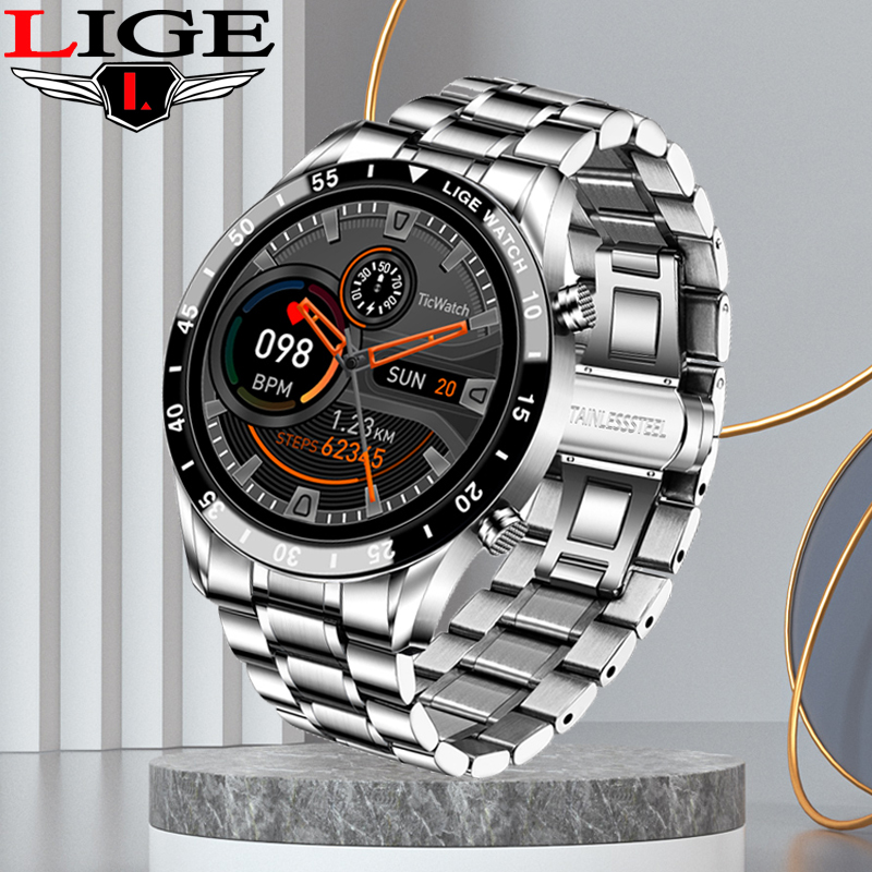 LIGE 1,3" Zoll Touchscreen IP67 Wasserdichte Smartwatch