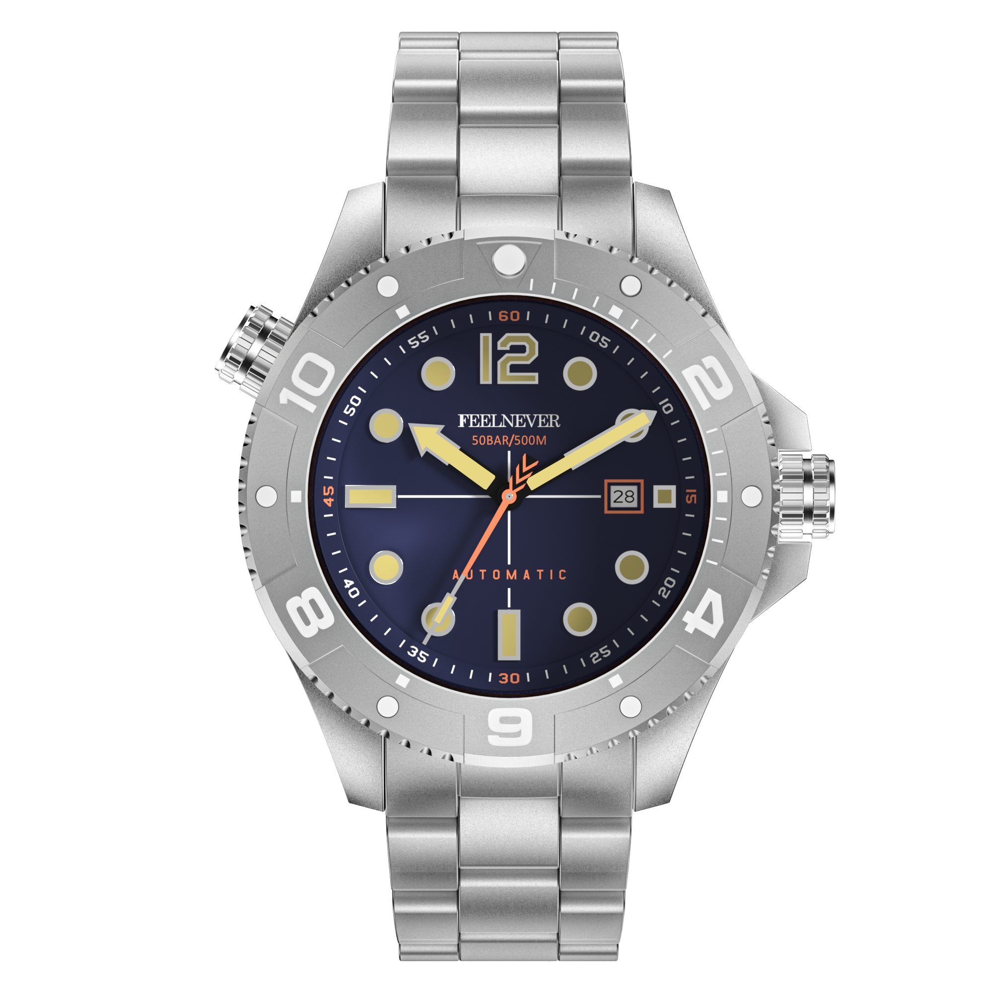 USA D5 | FeelNever Dive Men's 500M Mechanical Watch