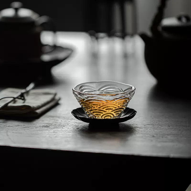 "Ocean Wave" - High-grade Borosilicate Heat-Resistant Glass Tea Cup-TeaTsy Official Website