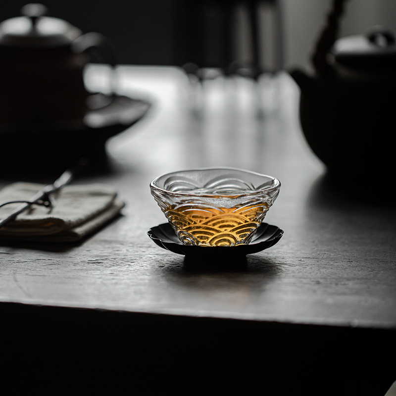 "Ocean Wave" - High-grade Borosilicate Heat-Resistant Glass Tea Cup-TeaTsy Official Website
