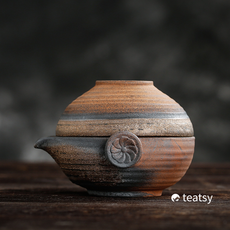 [SALE]"Bizen Yaki" - Japanese Style Portable Easy Brew Tea Set-TeaTsy Official Website
