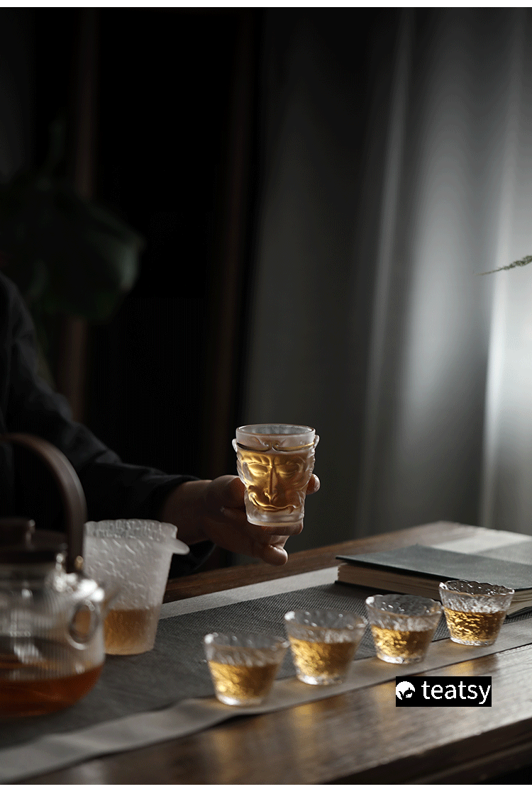 [SALE]"Wukong - The Return of Monkey King" - Frosted Glass Heat-Resistant Tea Cup/Mug 110ml-TeaTsy Official Website